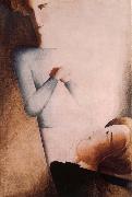 Oskar Schlemmer Idealistische Begegnung oil painting